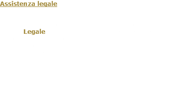 Assistenza legale Per tutti i casi in cui la trattativa stragiudiziale non ha avuto riscontro positivo mettiamo a disposizione il nostro Legale che con tutte le procedure di legge disponibili e il supporto dei nostri professionisti fiduciari porterà i casi in giudizio per la massima tutela dei nostri assistiti.